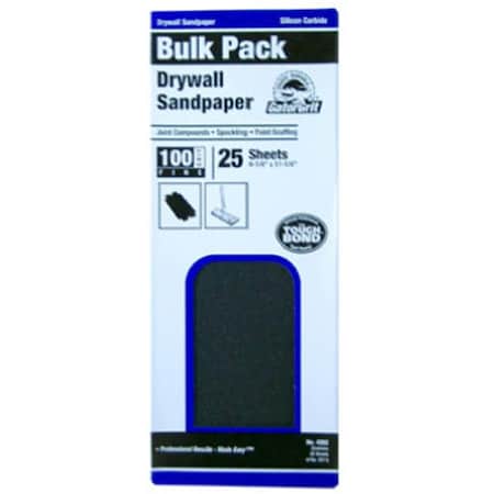 Gator Finishing 4261 4.25 x 11.25 in. Fine 150 Grit Drywall Sandpaper- 25 Count 741686